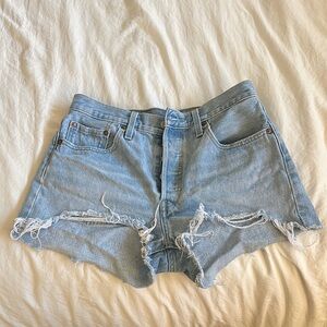 Levi Distressed Denim Women's Shorts